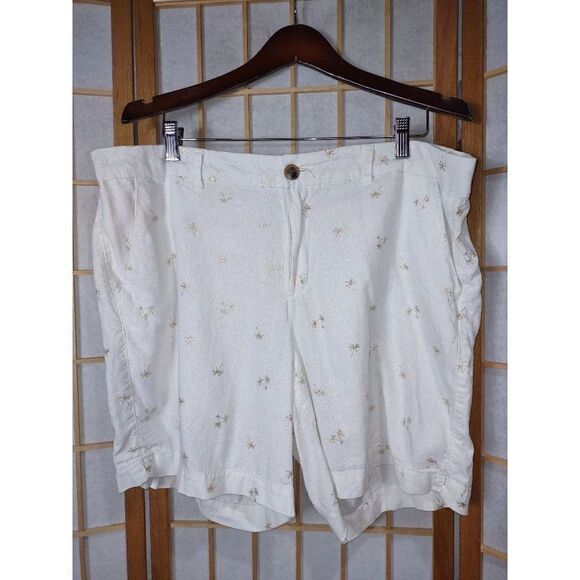 Old Navy Sz 16 Linen Blend Shorts - Picture 2 of 7